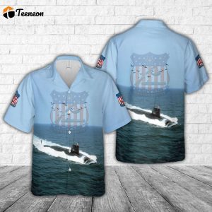 US Navy USS Daniel Boone (SSBN-629) Hawaiian Shirt Gift for Dad Father Days