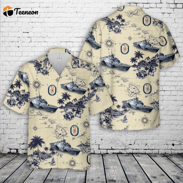 US Navy USS Freedom (LCS-1) Hawaiian Shirt Gift for Dad Father Days