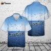 US Navy USS Gerald R. Ford (CVN-78) Hawaiian Shirt Gift for Dad Father Days