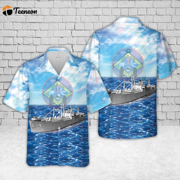 US Navy USS Guardian (AGR/YAGR-1) Hawaiian Shirt Gift for Dad Father Days