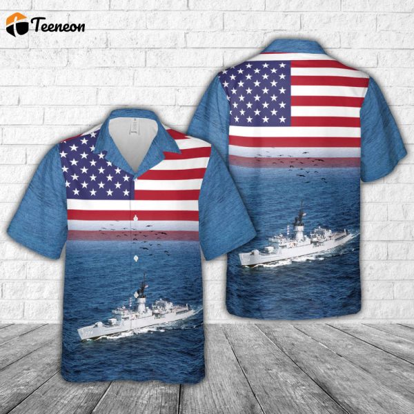 US Navy USS Pharris (FF-1094) Hawaiian Shirt Gift for Dad Father Days