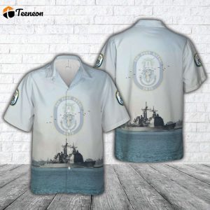 US Navy USS Port Royal (CG-73) Ticonderoga-class guided missile cruiser Hawaiian Shirt Gift for Dad Father Days