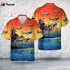 US Navy Vought F4U-4 Corsair of Bombing Fighter Squadron 82 (VBF-82) “Checkmates” Hawaiian Shirt Gift for Dad Father Days