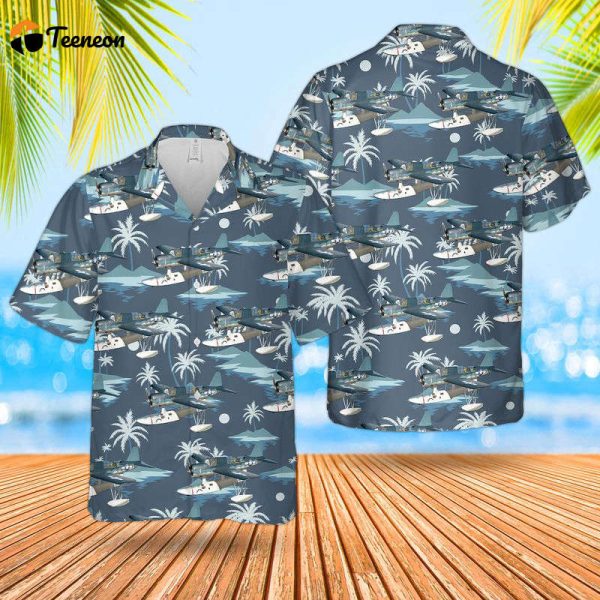 US Navy Vought OS2U Kingfisher Hawaiian Shirt Gift for Dad Father Days