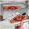 Versace Baroque Red Low Top Shoes