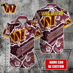 Washington Commanders NFL-Hawaiian shirt Custom